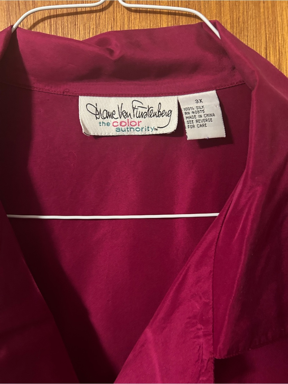Diane Von Furstenberg Silk Shirt - Magenta